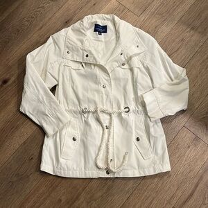 MACKINTOSH NEW ENGLAND white anorak jacket,size small